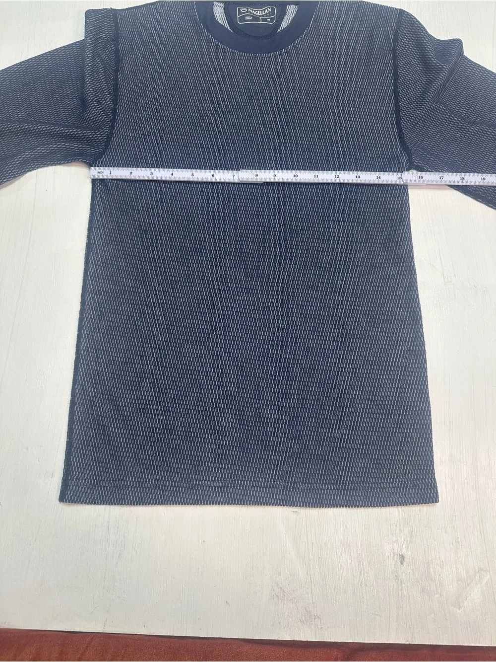Magellan Outdoors Thermal Base Layer Set Mens M Blue Gray Waffle Knit Pants